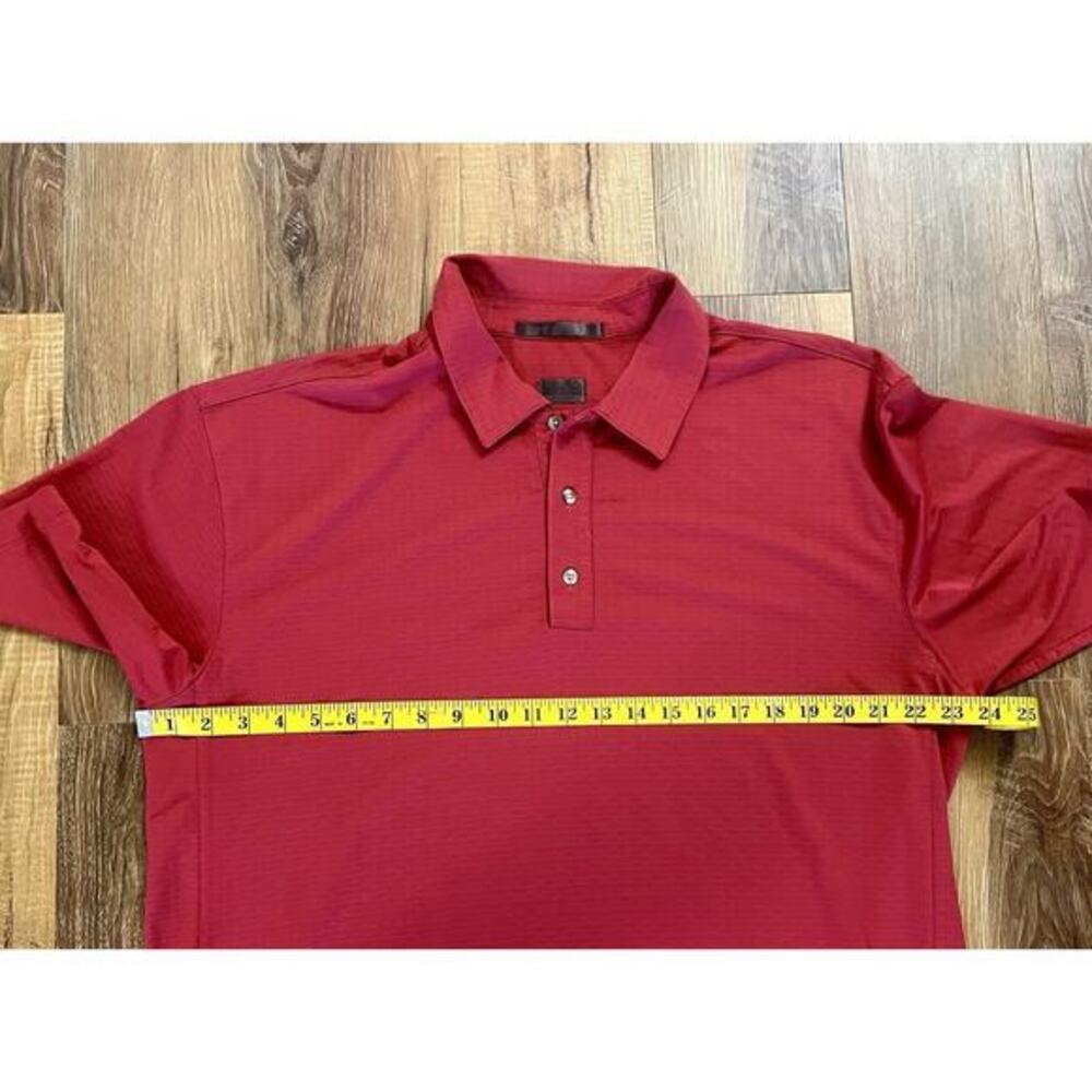 Nike Tiger Woods Collection Polo Shirt‎ Men's Large Dri Fit Golf Sunday Red EUC - Picture 2 of 10